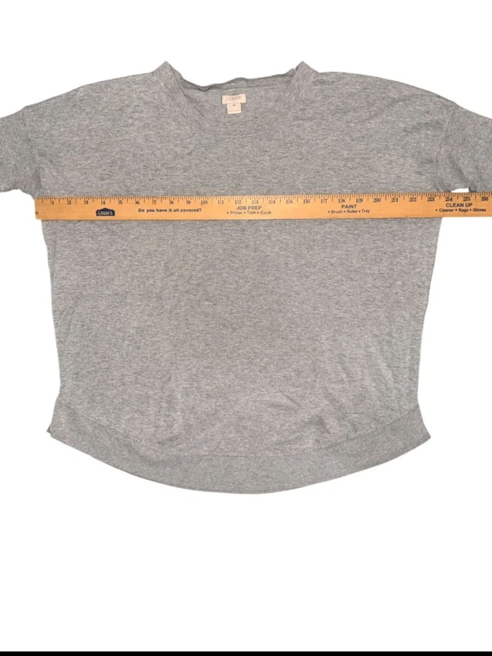 J. Crew Heather grey knit top oversized dolman sleeve casual relaxed fit top